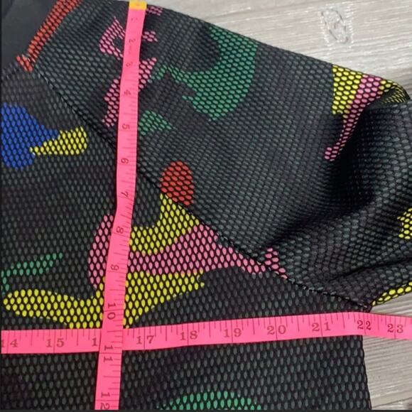 Gracia camo fishnet overlay bomber jacket